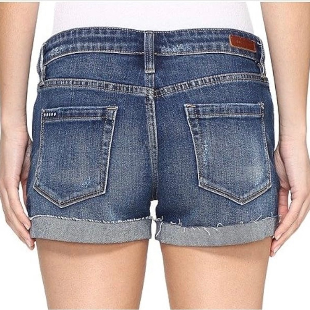 BLANK NYC THE FULTON ROLL UP DESTROYED SHORTS DENIM NEW WITH TAGS - Picture 3 of 4